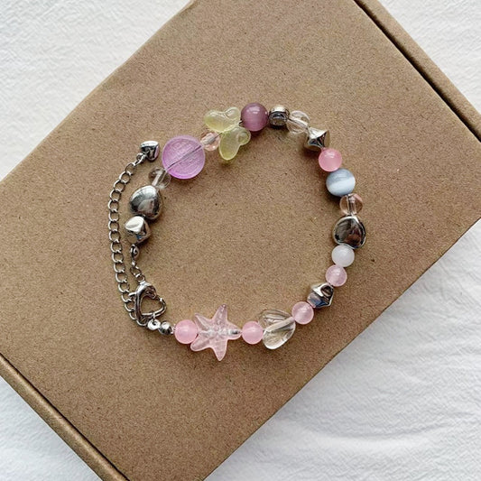 Pink Starfish Love Bracelet