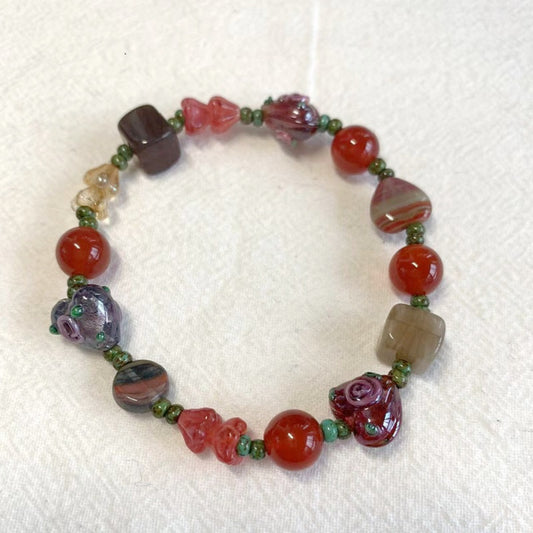 Vintage Czech Bead Bracelet