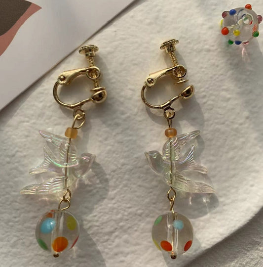 Fantasy bird ear clip